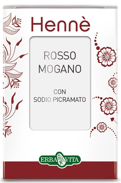 Henne colorante capelli rosso mogano 100 g