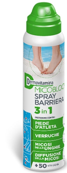 Dermovitamina micoblock spray barriera 3 in 1 piede d'atleta 100 ml