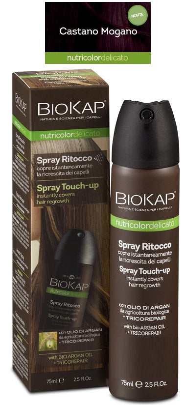 Bios line  biokap nutricolor delicato spray ritocco castano mogano 75 ml