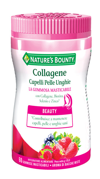 Collagene capelli pelle unghie 60 gommose masticabili