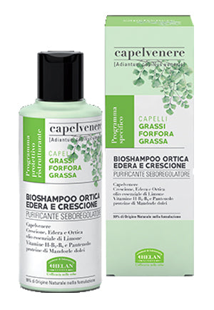 Capelvenere bioshampoo ortica edera e crescione 200 ml