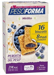 Pesoforma biscotti mirtilli 8 pasti 16 biscotti