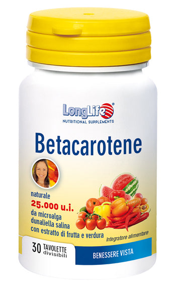 Longlife betacarotene 25000 ui 30 compresse