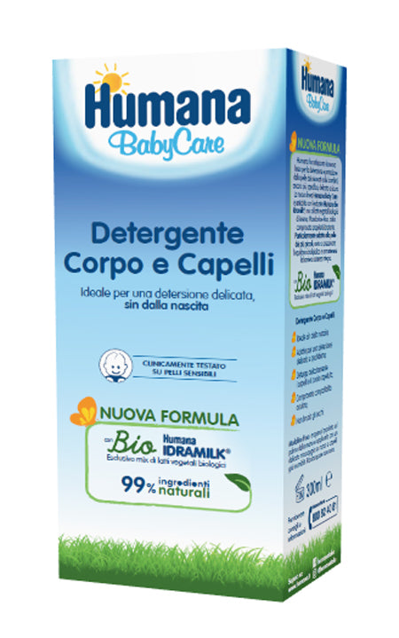 Humana baby care detergente corpo&capelli 300 ml