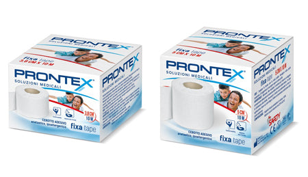 Benda in cotone prontex fixa tape m 10 x 3,8 cm bianco