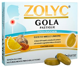 Zolyc gola miele/limone senza zuccheri 36 pastiglie