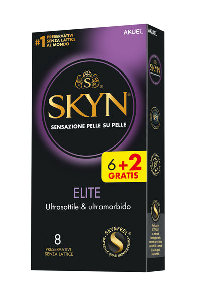 Akuel skyn elite ultrasottile & ultramordbido 6 pezzi + 2 omaggio