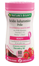 Nature's bounty acido ialuronico pelle 60 gommose masticabili