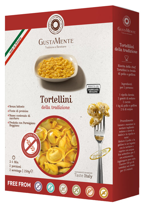 Gustamente tortellini prosciutto 250 g