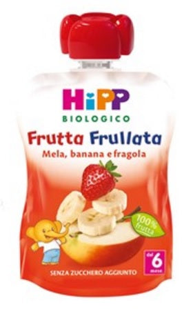 Hipp bio frutta frullata mela banana fragola 90 g