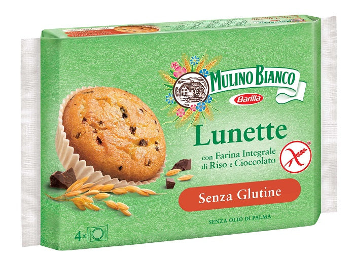 Mulino bianco lunette con farina integrale di riso e gocce di cioccolato 140 g