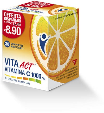 Vita act vitamina c 1000mg 30 compresse masticabili