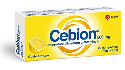 Cebion masticabile limone vitamina c 500 mg 20 compresse