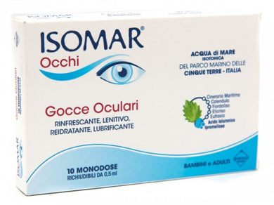 Isomar occhi gocce oculari all'acido ialuronico 0,20% 10 flaconcini