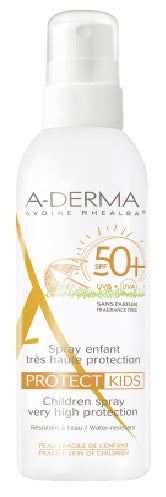 Aderma a-d protect kids spray bambino 50+ 200 ml