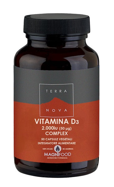 Terranova complesso di vitamina d3 2000 iu (50ug) 50 capsule