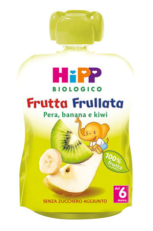 Hipp bio frutta frullata pera banana kiwi 90 g