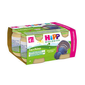 Hipp bio omogeneizzato tacchino 4x80 g