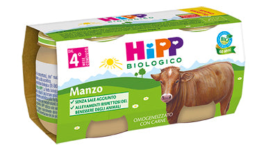 Hipp bio hipp bio omogeneizzato manzo 2x80 g