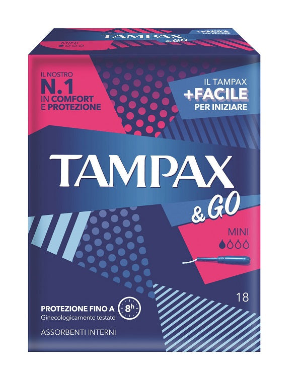 Tampax & go mini 18 pezzi