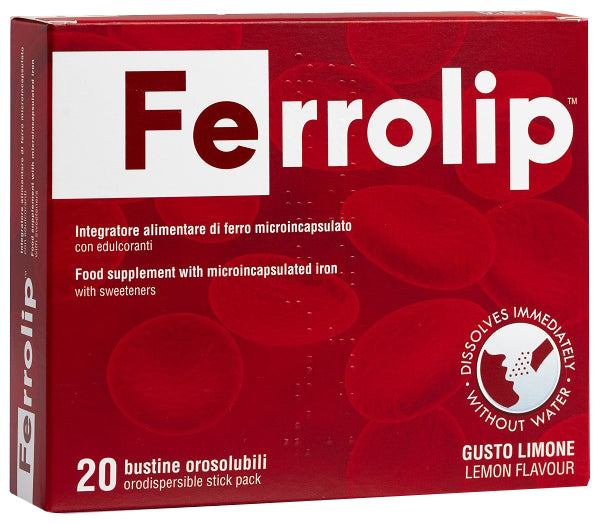 Ferrolip 20 bustine orosolubili gusto limone