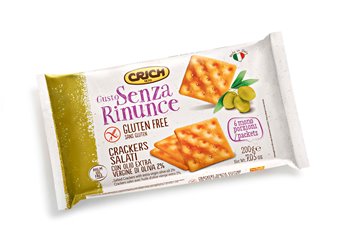 Gusto senza rinunce crackers salati con olio extravergine di oliva 2% 200 g