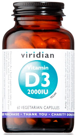 Viridian vitamin d3 2000iu 60cps