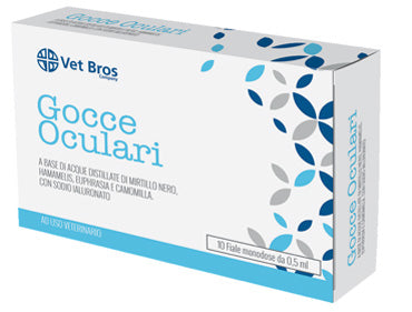 Vet bros soluzione salina sterile oftalmica ad uso veterinario 10 fiale da 5 ml