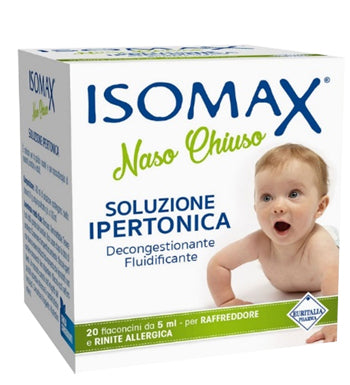 Soluzione ipertonica isomax naso chiuso 20 flaconcini da 5 ml