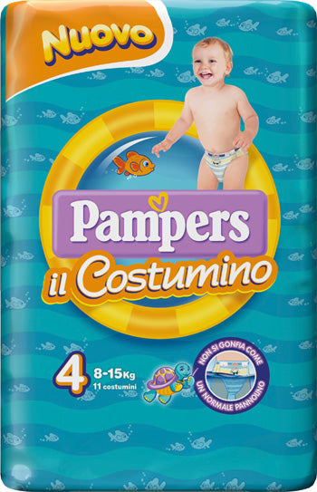 Pampers costumino baby shark cp s 4-5 11 pezzi