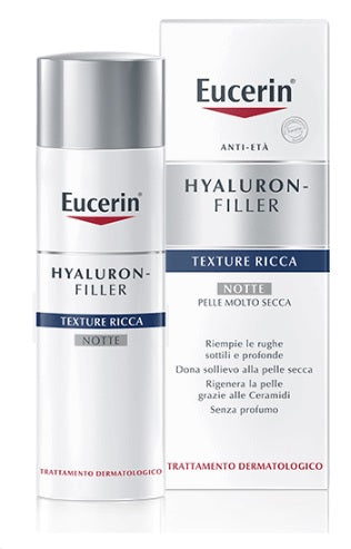 Eucerin hyaluron+filler texture ricca notte 50 ml