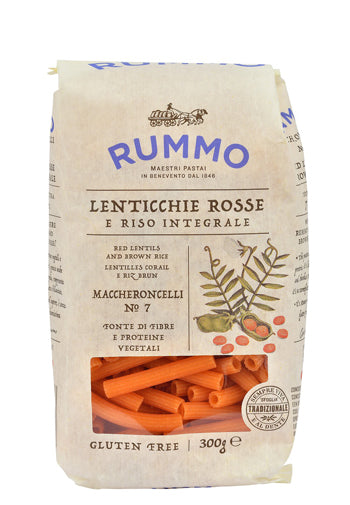 Rummo maccheroncelli n 7 lenticchie rosse e riso integrale 300 g