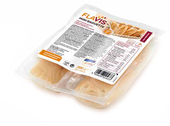 Flavis mini baguette panini bianchi aproteici 2 pezzi da 100 g