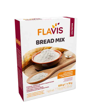 Flavis bread mix preparato per pane e impasti lievitati aproteici 500 g