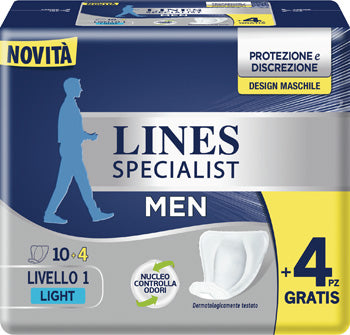 Pannoloni lines specialist men livello 1 14 pezzi