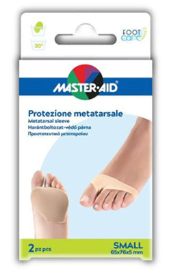 Protezione in gel e tessuto  master-aid footcare per metatarso small 2 pezzi g2