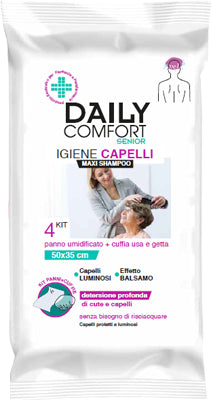 Daily comfort senior panni shampoo 4 pezzi