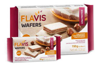 Flavis wafers nocciola aproteico 3 porzioni da 50 g