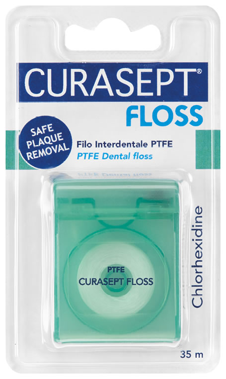 Curasept floss ptfe tape clorexidina