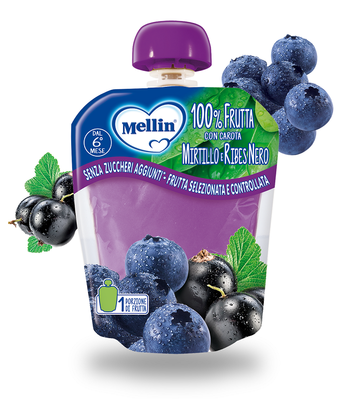 Mellin pouch mirtillo/ribes 90 g