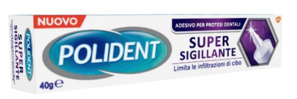 Polident super tenuta+sigillante adesivo protesi dentale 40 g