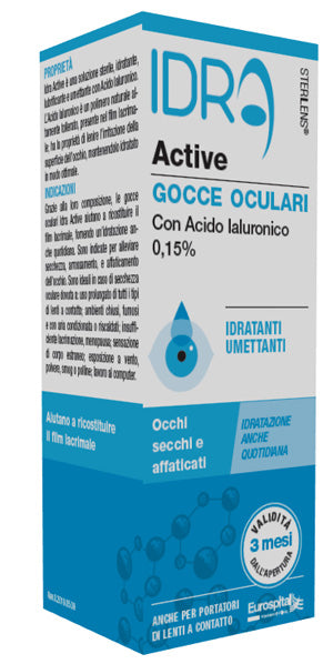 Gocce oculari sterilens idra active 10 ml con acido ialuronico 0,15%