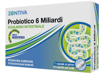 Zentiva probiotico 6 miliardi 24 capsule vegetali