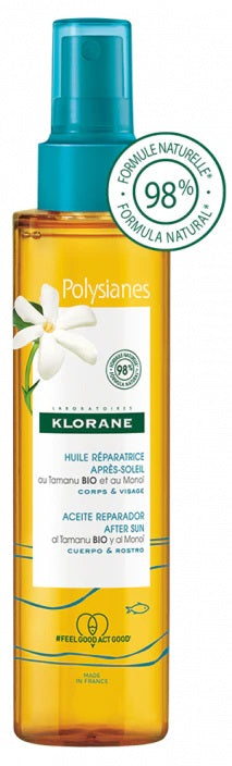 Klorane olio ristrutturante doposole al tamanu e monoi 150 ml