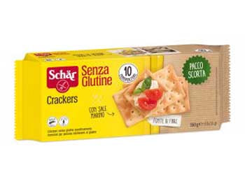 Schar crackers senza lattosio pacco scorta 10 monoporzioni da 35 g