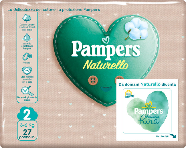 Pampers protezione pura naturello mini cp 27 pezzi