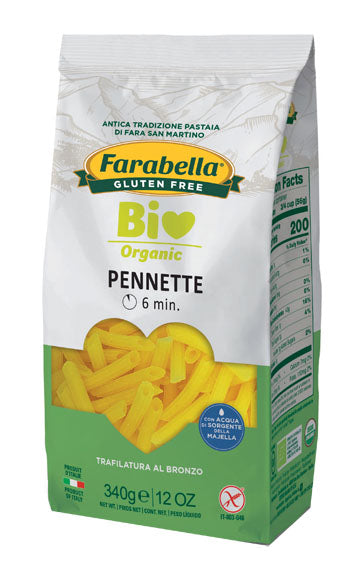 Farabella bio pennette mais-riso 340 g