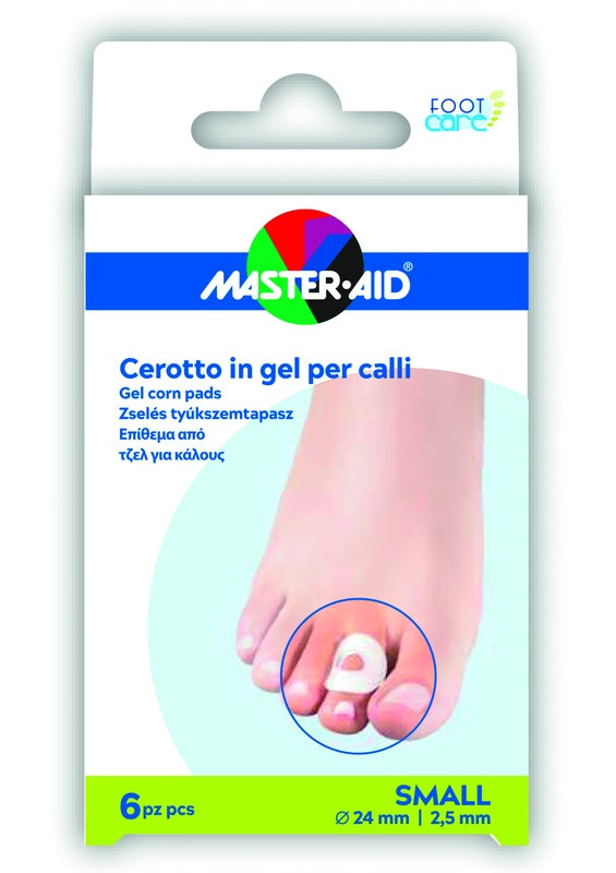 Cerotto protezione calli master-aid footcare in gel small 6 pezzi b10