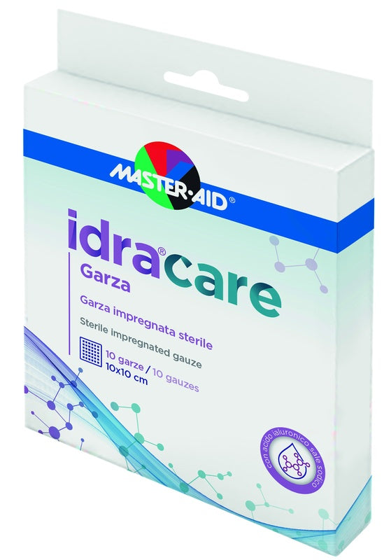 Master-aid idracare garza impregnata 10x10 cm 10 pezzi