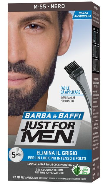 Just for men barba & baffi m55 nero 51 g